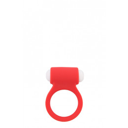 Ерекційне кільце зі знімною вібропулею, червоне – фото