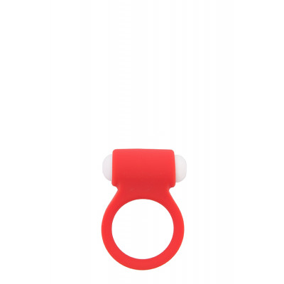 Ерекційне кільце зі знімною вібропулею, червоне (36956) – фото 1