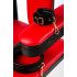 Розбірне металеве крісло БДСМ Roomfun на коліщатках, чорно-червоне (40101) – фото 7