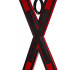БДСМ установка для прочуханки Roomfun у вигляді хреста, червоно-чорна (40100) – фото 5