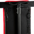 Розбірне металеве крісло БДСМ Roomfun на коліщатках, чорно-червоне (40101) – фото 4