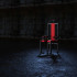 Розбірне металеве крісло БДСМ Roomfun на коліщатках, чорно-червоне (40101) – фото 2