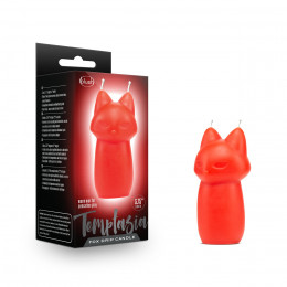 Свеча низкотемпературная Temptasia Fox Drip красная, 9.5 см х 5 см