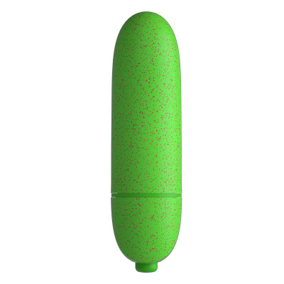 Вібропуля Odeco Eco з біорозкладаного матеріалу, Зелена, 6.39 см х 1.75 см (41826) – фото 1