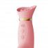 Вибратор с ротацией, фрикциями и вакуумной стимуляцией клитора Zalo Rose Rabbit Thruster розовый (43485) – фото 6