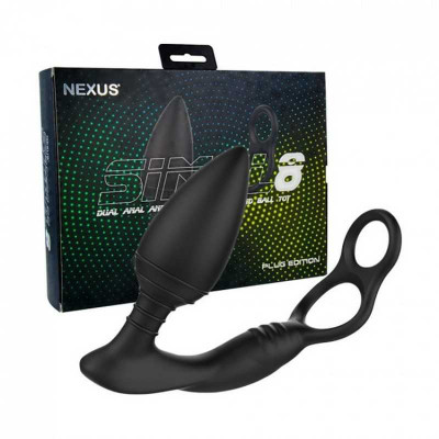 Анальная вибропробка Nexus SIMUL8 Plug Edition с двойным эрекционным кольцом (43580) – фото 1
