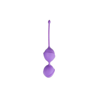 Вагінальні кульки подвійні Vagina Balls для вправ Кегеля, фіолетові (46250) – фото 1