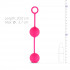 Вагінальні кульки Easy Toys зі зміщеним центром ваги, рожеві (46261) – фото 3