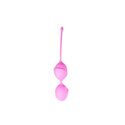 Вагінальні кульки подвійні Vagina Balls для вправ Кегеля, рожеві (46249) – фото 1