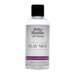 Масло для массажа Fifty Shades of Grey Play Nice Vanilla Massage Oil, 90 мл – фото
