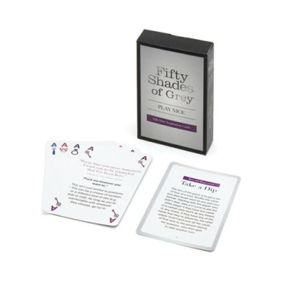 Игральные карты Fifty Shades Of Grey Play Nice Talk Dirty для прелюдии, 52 карты (45356) – фото 1