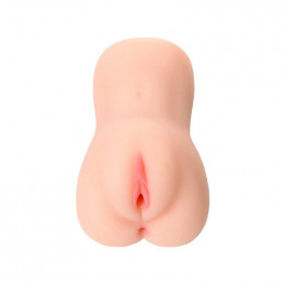 Мастурбатор реалистик Juicy Pussy 25 лет вагина и анус, бежевый, 14.5 см