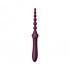 Вібратор двосторонній універсальний ZALO BESS 2 Velvet Purple з 4 насадками і нагріванням, фіолетовий (45915) – фото 6