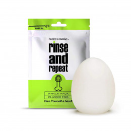 Мастурбатор яйце Happy Ending rinse And Repeat, біле, 6.3 см х 5.7 см