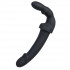 Безремневой страпон дизайнерский черный с сердечками, черный (44173) – фото 2