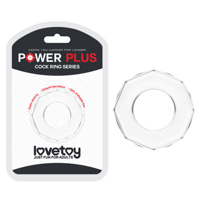 Эрекционное кольцо Power Plus Cockring 4 прозрачное, 2 см (44041) – фото 1