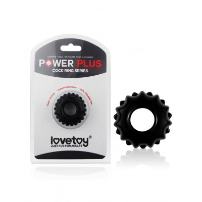 Эрекционное кольцо Power Plus Cockring 1 черное, 2 см (44036) – фото 1