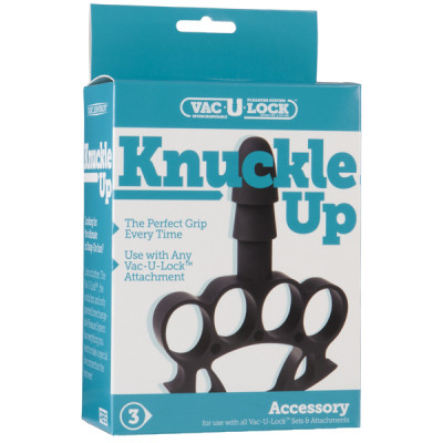 Крепление для насадки на страпон в виде кастета, Knuckle Up VAC-U-LOCK (22910) – фото 1