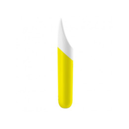 Вибропуля Satisfyer (Сатисфаэр) Ultra Power Bullet 7 силиконовая желтая, 13.4 см х 2.3 см – фото