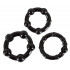 Эрекционные кольца Get Hard набор 3 шт., черного цвета (5570) – фото 4