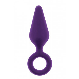 Анальная пробка, М, Dream Toys Flirts фиолетовая, 12.2 см х 3.4 см