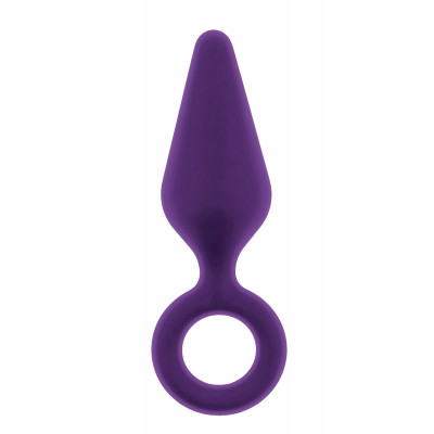 Анальная пробка, М, Dream Toys Flirts фиолетовая, 12.2 см х 3.4 см (45977) – фото 1