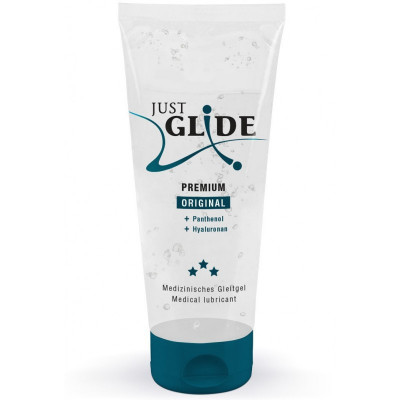 Лубрикант Just Glide Premium с гиалуроновой кислотой и пантенолом, 200 мл (52437) – фото 1
