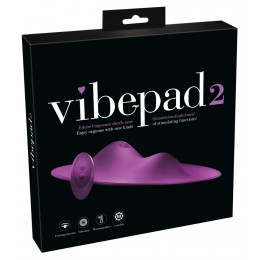 Вібратор накладка Vibepad 2 з підігрівом і пультом, фіолетовий