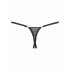 Сексуальные стринги с доступомObsessive Meshlove с кружевом, черные, размер L/XL (54339) – фото 4