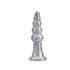 Анальная пробка рельефная, размер L, Chisa Colt Bisley, на присоске, серебряная, 16.5 х 4.2 см (205420) – фото 2