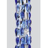 Фалоімітатор скляний з рельєфом Diamond Dazzler прозорий з блакитним, 18 см х 3.5 см (215830) – фото 2