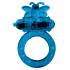Эрекционное кольцо с вибрацией Toy Joy, синее, 4.5 см (215826) – фото 2