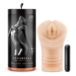 Мастурбатор з вібропулею M For Men Annabella реалістичний, 7.6 см х 16.5 см – фото