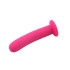 Фаллоимитатор гладкий, насадка на страпон, розовый, силиконовый (40258) – фото 7