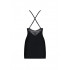Сорочка сексуальная со стрингами, черного цвета, S/M (40825) – фото 2
