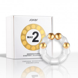Эрекционное кольцо с шариками JOKER – фото