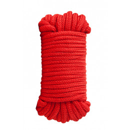 Мотузка для шибарі, червона, 10 м, Guilty Pleasure BDSM