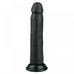 Фаллоимитатор черного цвета, реалистичный - 20,5 cm – фото