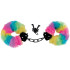 Різнобарвний Набір БДСМ наручники і маска на очі (27961) – фото 6