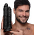 Двойной фаллоимитатор реалистичный Master Cock, черный, 25 х 9 см (53687) – фото 2
