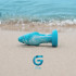 Анальна пробка Ocean Gildo, скляна, блакитна, 10.8 х 4 см (53689) – фото 2