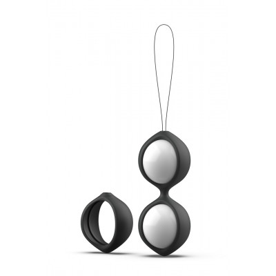 Вагінальні кульки B Swish, чорно-білі, 76 г (53493) – фото 1