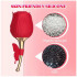 Вакуумный стимулятор клитора с вибрацией в виде розы Rose Flirting, красный, 14.5 х 5.5 см (53917) – фото 3