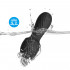 Вібромасажер з гнучкою головкою, силіконовий, чорний, 13.5 х 4.5 см (53964) – фото 4