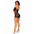Платье эротичное кружевное One Size Twist Halter Lace Dress от Leg Avenue, черное (53155) – фото 3
