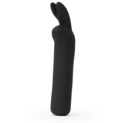 Вібропуля Happy Rabbit, чорна, 11 см (45405) – фото 1