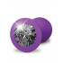 Анальная пробка с камнем Her Little Gem S от Pipedream, фиолетовая, 7.2 х 2.8 см (52720) – фото 4