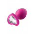 Набір анальних пробок з кристалами Dream Toys Flirts, рожеві (53340) – фото 2