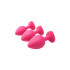 Набір анальних пробок з кристалами Dream Toys Flirts, рожеві (53340) – фото 3