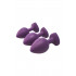 Набір анальних пробок з кристалами Dream Toys Flirts, фіолетові (53341) – фото 5